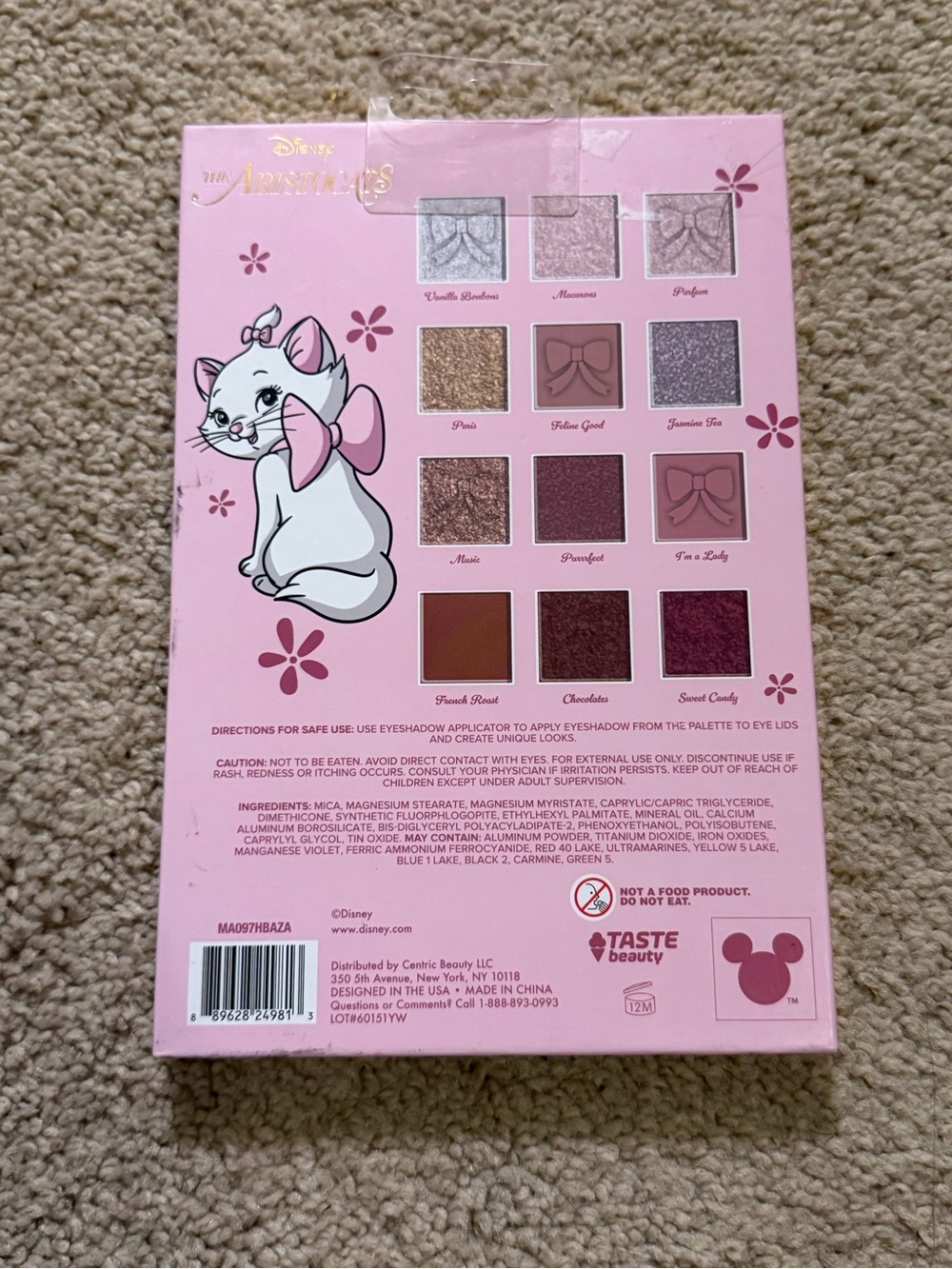 Disney Aristocats Marie Eyeshadow Palette - Pink & Gold 12 shades - Picture 3 of 3